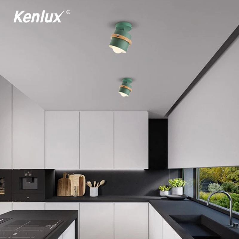 Светодиодный потолочный светильник деревянный 5 Вт|Комнатные настенные LED -лампы|