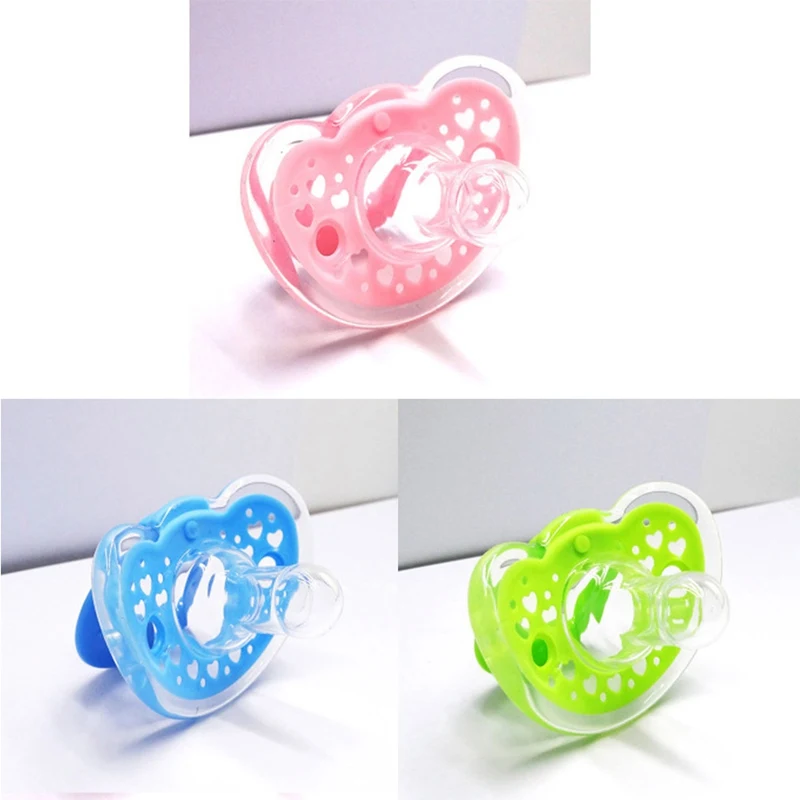 

Newborn Baby Sleep Pacifier Baby Nipple Food Grade Silicone Pacifier Child Safe Nipple Kids Silicone Flat Head Pacifier