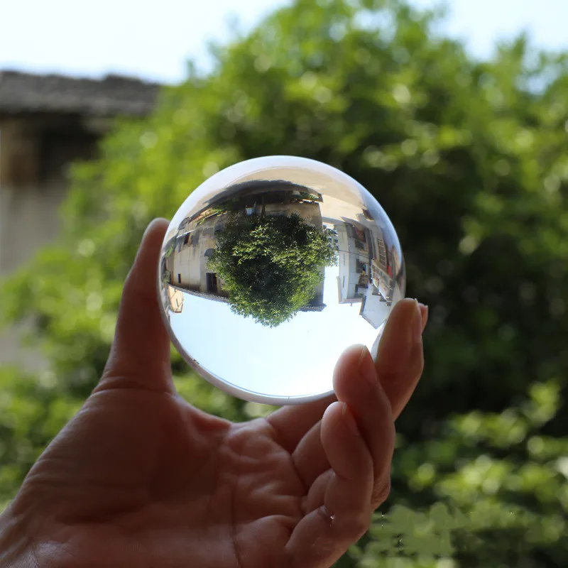 Хрустальные круглые бусины фэн-шуй K9 4/5/6 см прозрачные цветные волшебные шары из