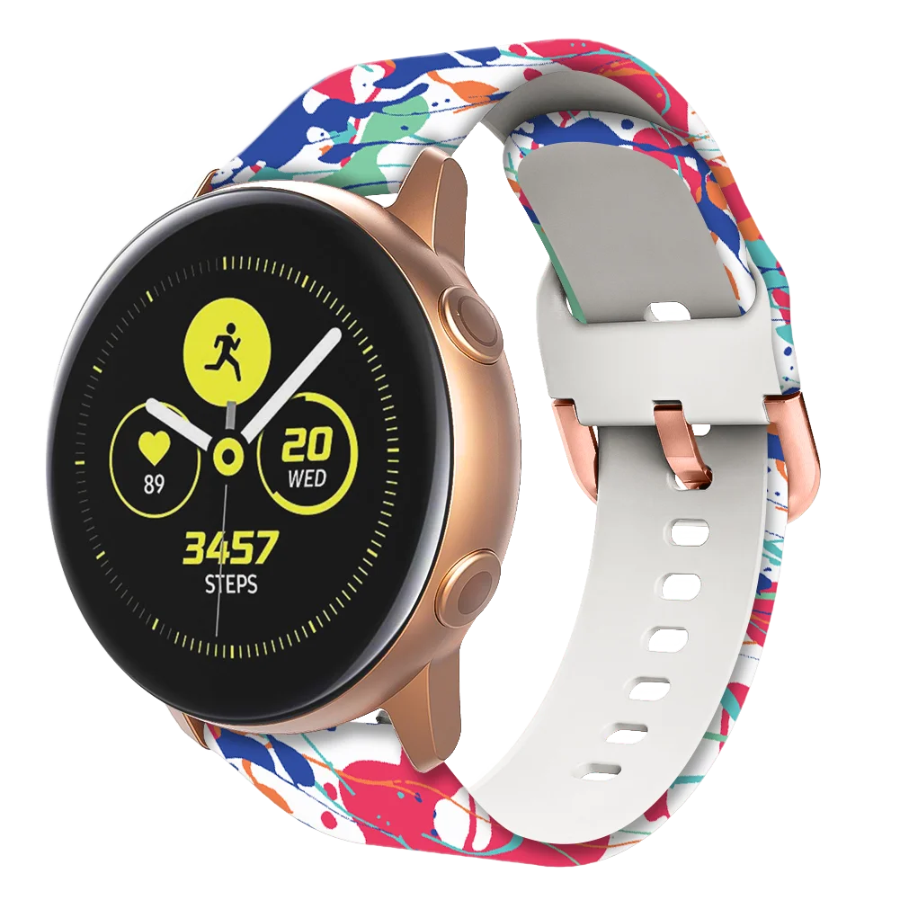 Силиконовый ремешок для часов с умным принтом сменный Браслет SUUNTO 3 спортивный