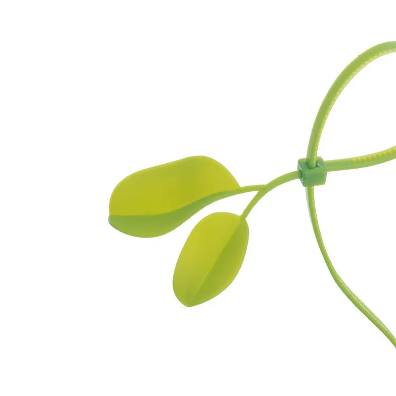 Нейлоновый пластиковый автоматический хомут для кабеля зеленый нейлоновый в