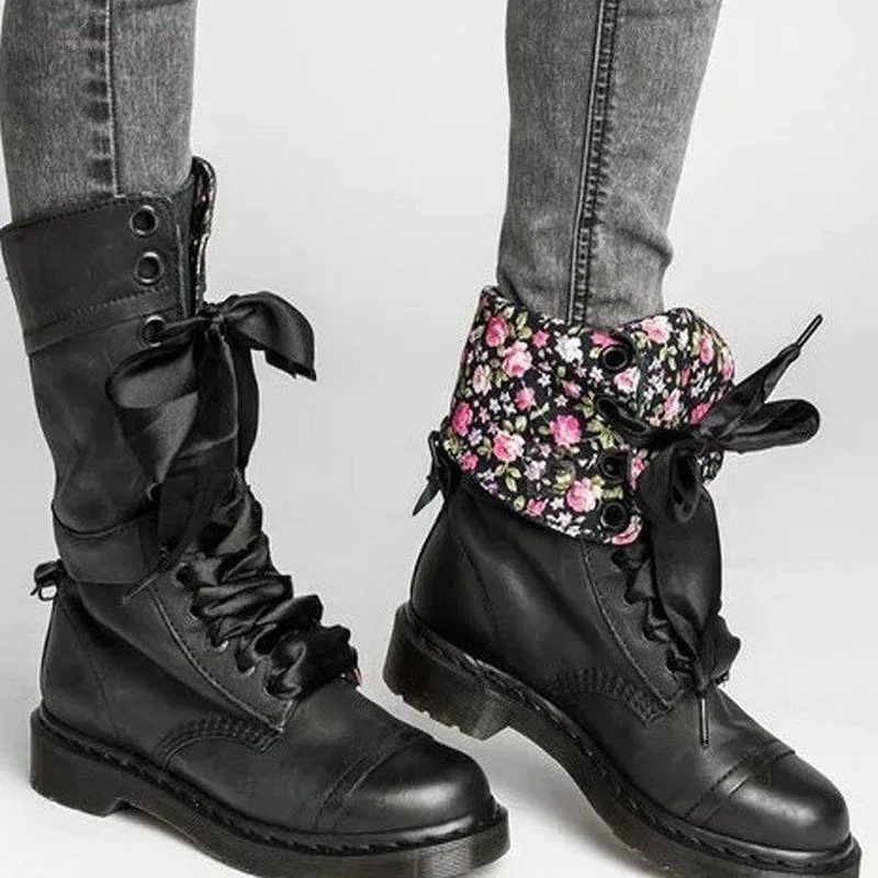 

2021 spring autumn new national style large size boots children's long barrel knight boots retro thin belt high boots size 43