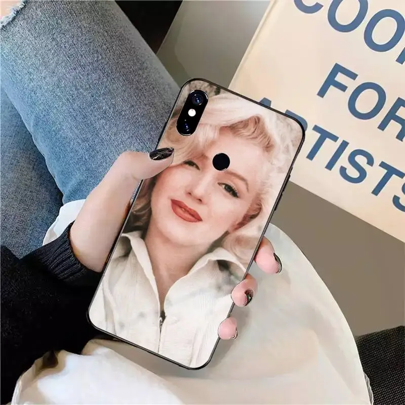 

Sexy Girl Marilyn Monroe Phone Case For Xiaomi Redmi note 7 8 9 t max3 s 10 pro lite coque funda shell cover