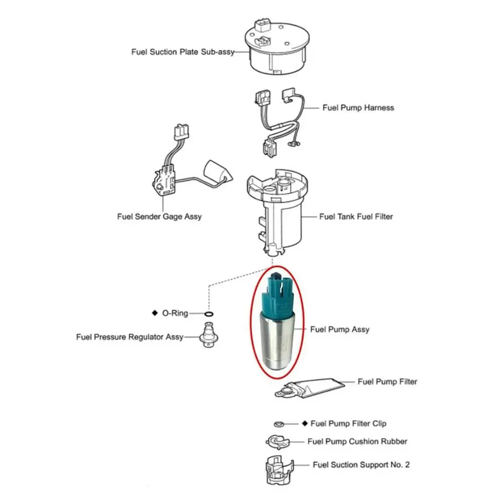 

E2068 Car Fuel Pump Installation Part Diesel Petrol Gas Priming Pump Fuel Pump Oil Change Pump Direct Replacement
