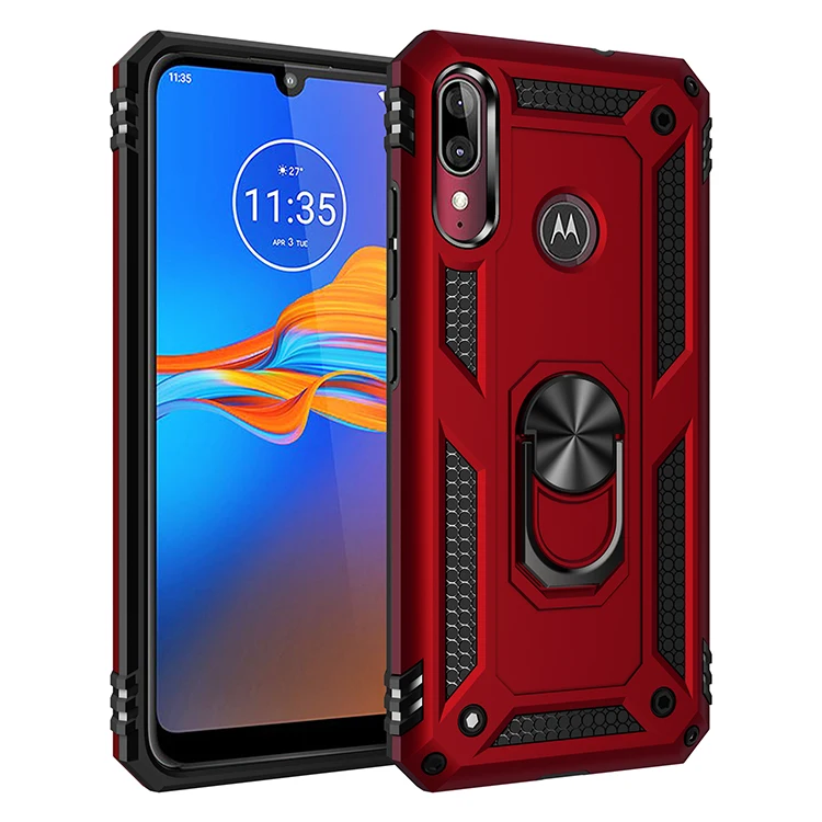 Защитный чехол для телефона MOTO G6 G7 E6 P40 Z4 E5 One Zoom Play Pro Plus ударопрочный с подставкой