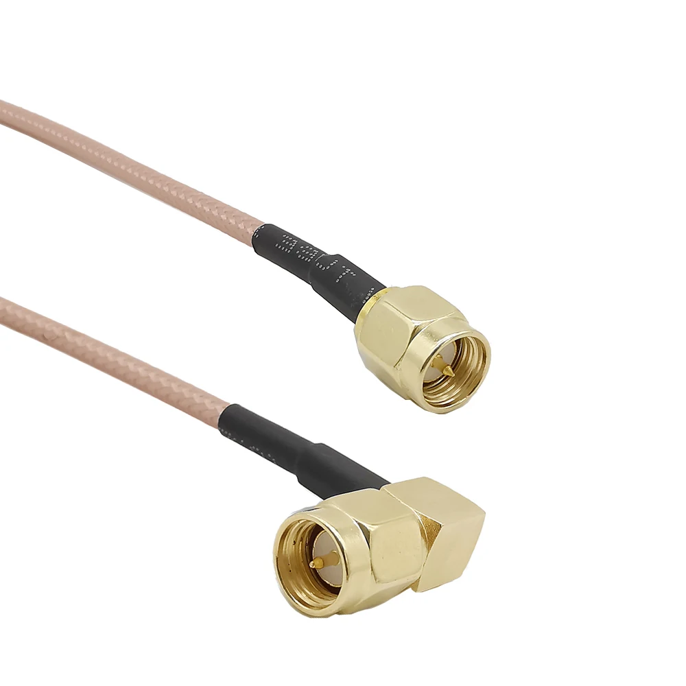 Разъем для кабеля SMA папа антенна Wi Fi RG316 50 Ом двойной экран прямоугольный разъем