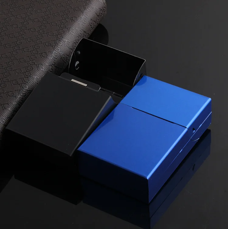 1 шт. алюминиевый чехол для сигарет сигарета держатель табака карманная коробка