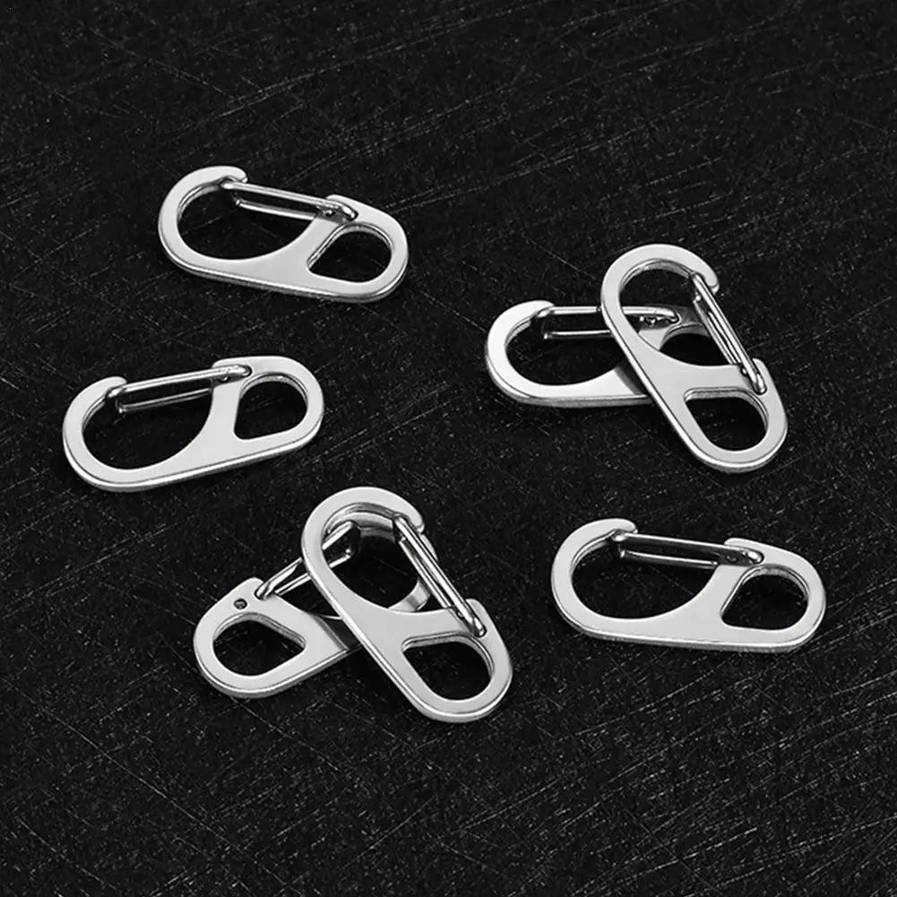 

1pcs Steel Buckle D3S Buckle Mini Buckle Simple Mini Spring Buckle Camping Portable Gadget