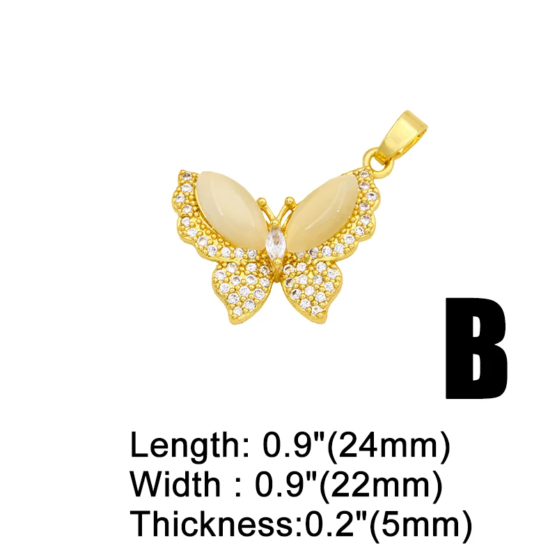 Подвески OCESRIO для изготовления ювелирных изделий из латуни с фианитом в виде