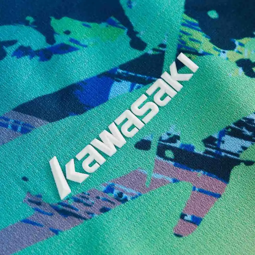 Мужская футболка для футбола и фитнеса KAWASAKI дышащая быстросохнущая из 100%