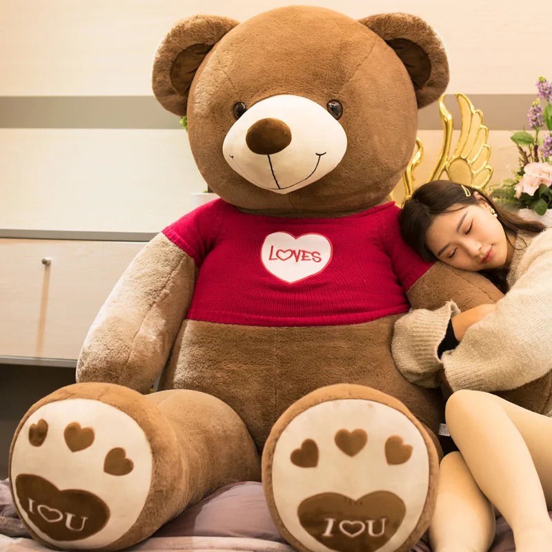 Высокое Качество плюшевый мишка кукла свитер медведь игрушки Любовник подарок