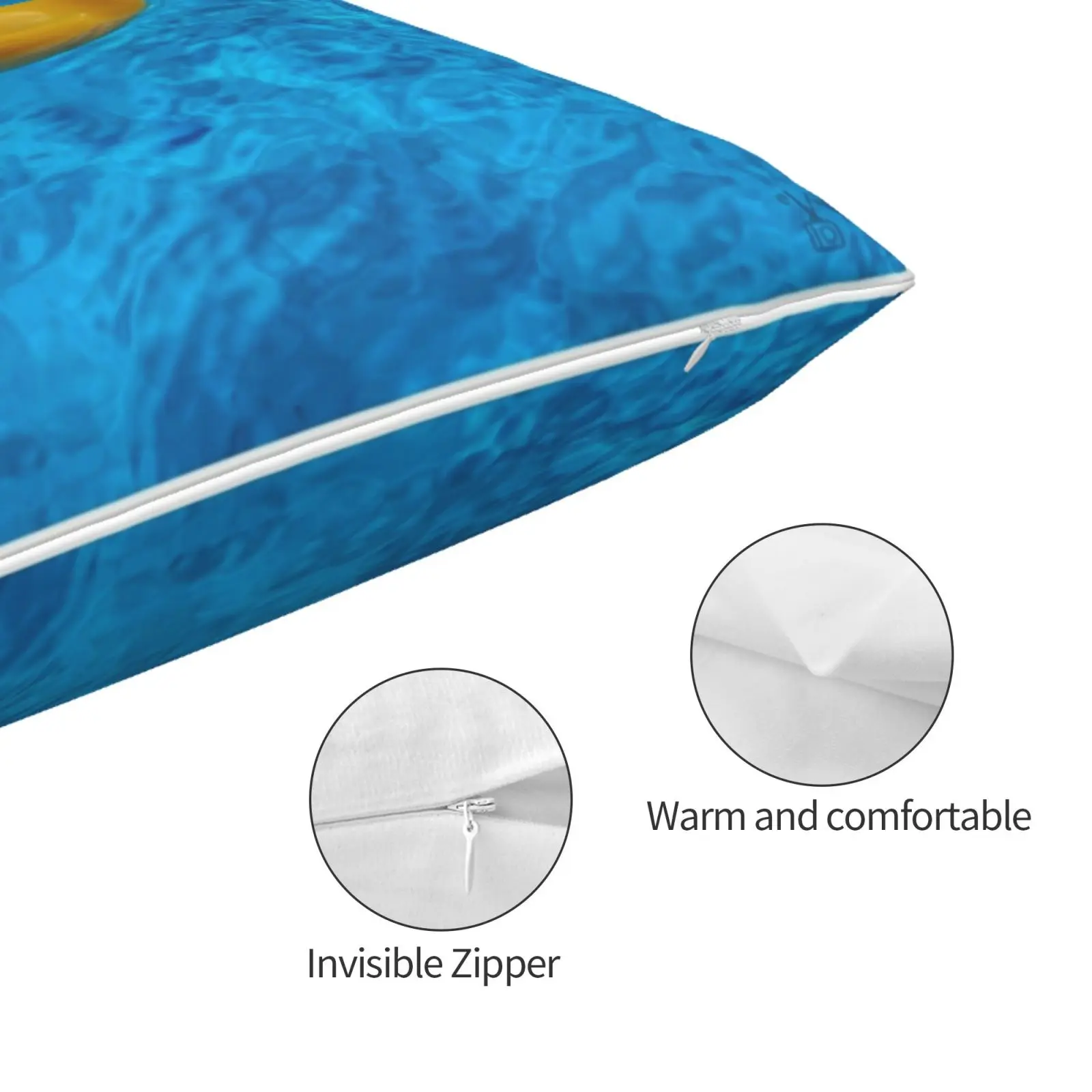 Чехол-Подушка с изображением утки в бассейне 20x30 50*75 для дивана спальни