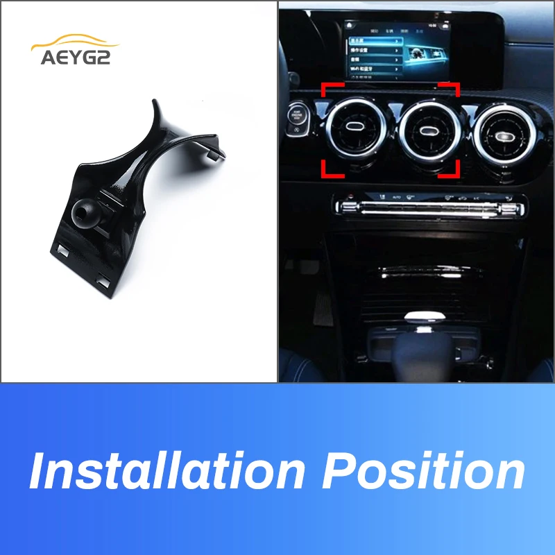 car mobile phone holder for mercedes benz a class w177 a180 a200 sedan 2019 2020 cla 2020 air vent gps stand navigation bracket free global shipping