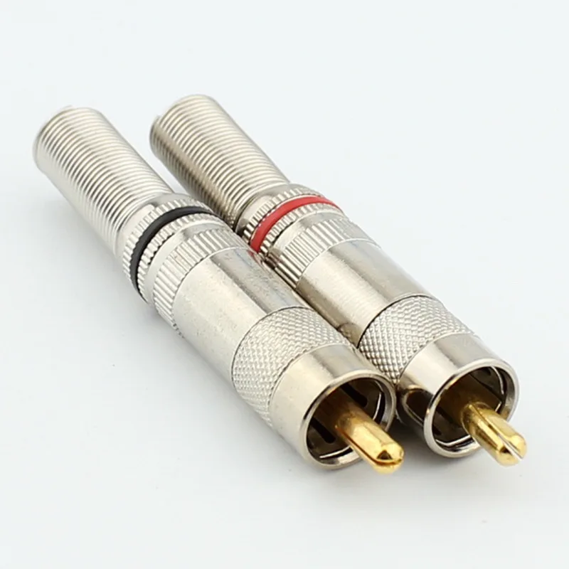 

RCA разъем RCA штекер аудио кабель RCA Мужской Аудио разъем для кабеля 10 шт./лот