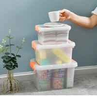 15l home office organizer plastic quilts clothes sundries container student desktop snack storage box kitchen tidy box
