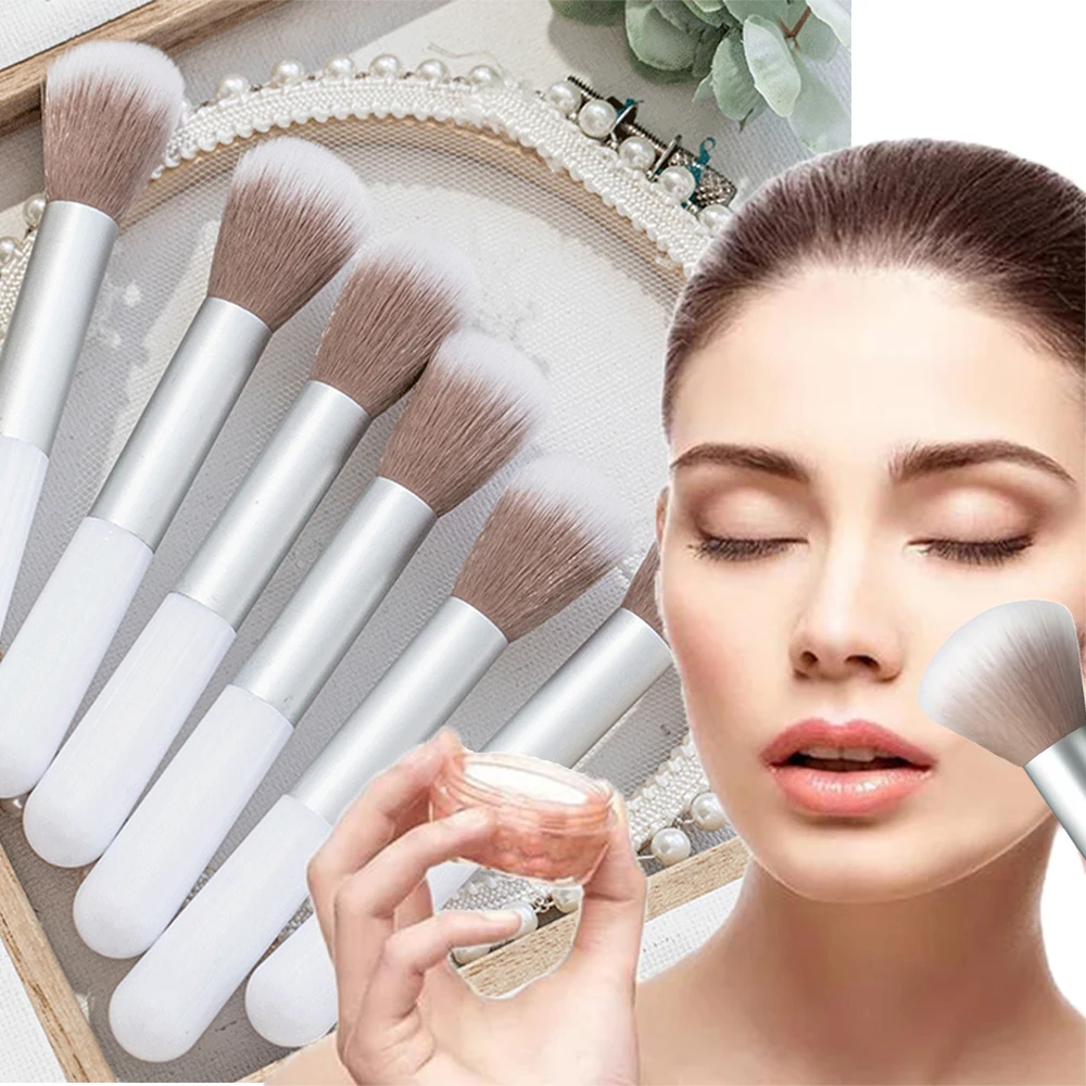 

Single Blush Makeup Brush Women Delicate Soft Durable Portable Beginners Loose Powder Big Brush Applicator Face Cosmetic Tools