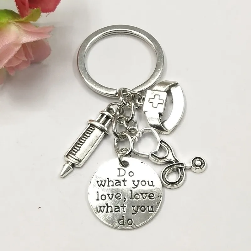 1 шт. шприц брелок-стетоскоп медсестра Кепка записная книжка брелок врача