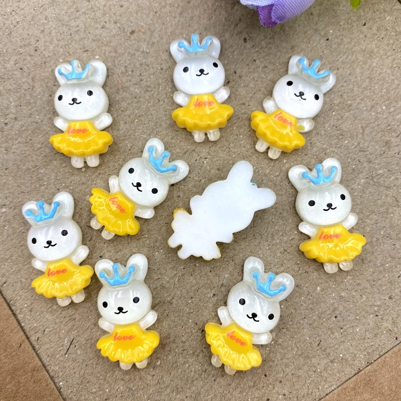 16 шт. резиновый кабошон Kawaii плоские &quotсделай сам&quot с медведем и мультяшным