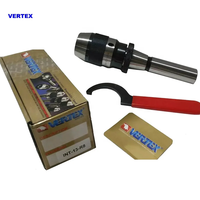 

VERTEX Keyless Drill Chucks INT-13-R8/ Integrated Type Keyless Drill Chucks 1-13mm Clamping Capacity