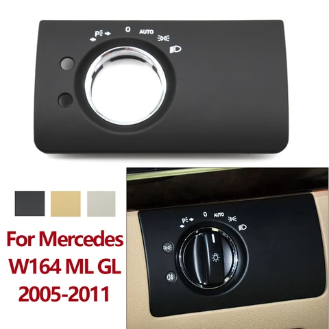 Переключатель фар салона Mercedes Benz W164 ML GL черный