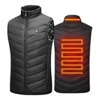 Новый мужской наружный USB Инфракрасный нагревательный жилет, куртка для мужчин и женщин, зимняя электрическая тепловая одежда, жилет для спорта и туризма