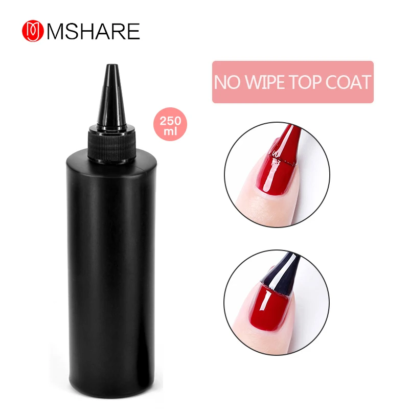 MSHARE не протирать верхнее покрытие гель без липкого слоя 250 г мл чистящий лак для