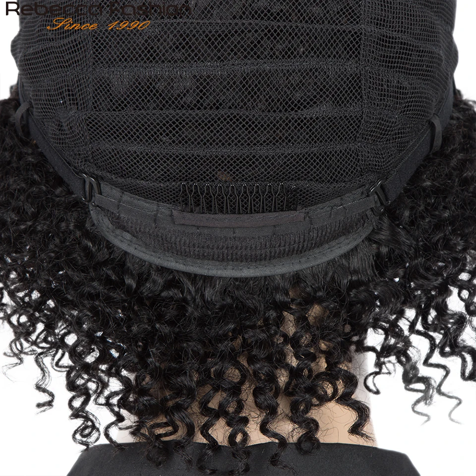 Парик из натуральных волос Rebecca Pixie для черных женщин короткие цветные афро