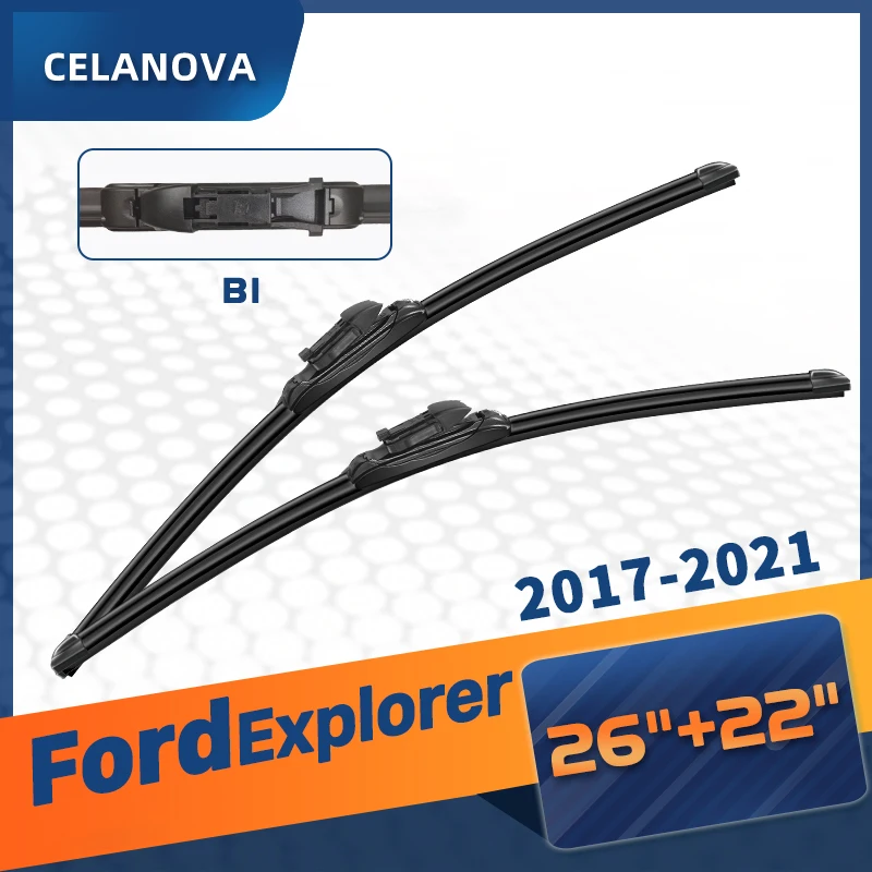 Щетка стеклоочистителя CELANOVA для Ford Explorer 2017-2021 26 дюймов + 22 дюйма бескаркасные