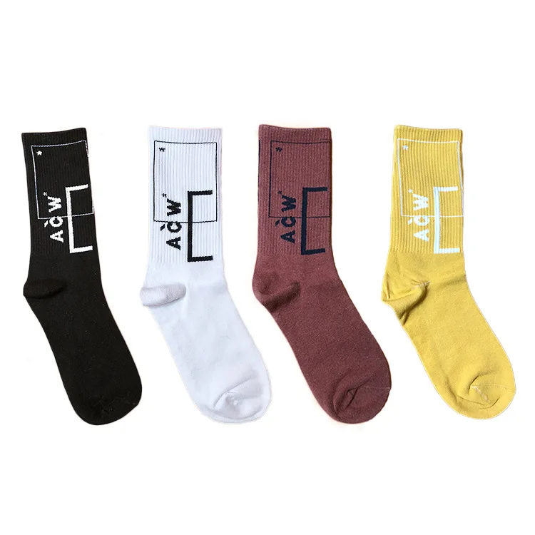 Новинка! Мужские высокие яркие спортивные носки для скейтборда Harajuku, уличные хлопковые носки в стиле хип-хоп, один размер 22 см N314 от AliExpress RU&CIS NEW