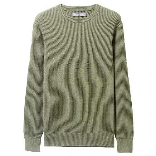 02Green Giordano мужской вязаный джемпер с круглым вырезом под шею и длинными рукавами, имеет несколько цветовых решений - Цвет: 02Green