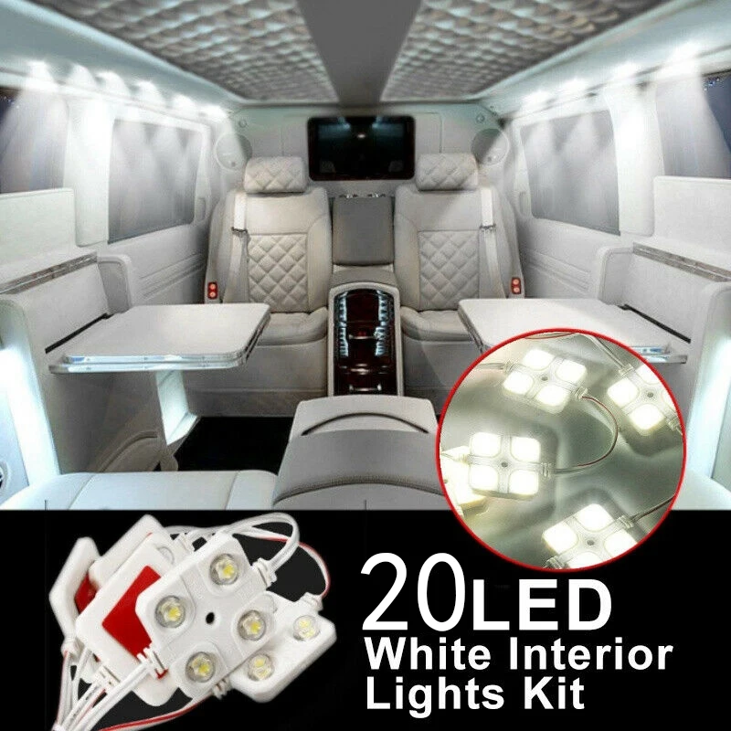 

20LED Car Reading Light Roof Interior Light Interior Interior Light for RV Boat Trailer Truck