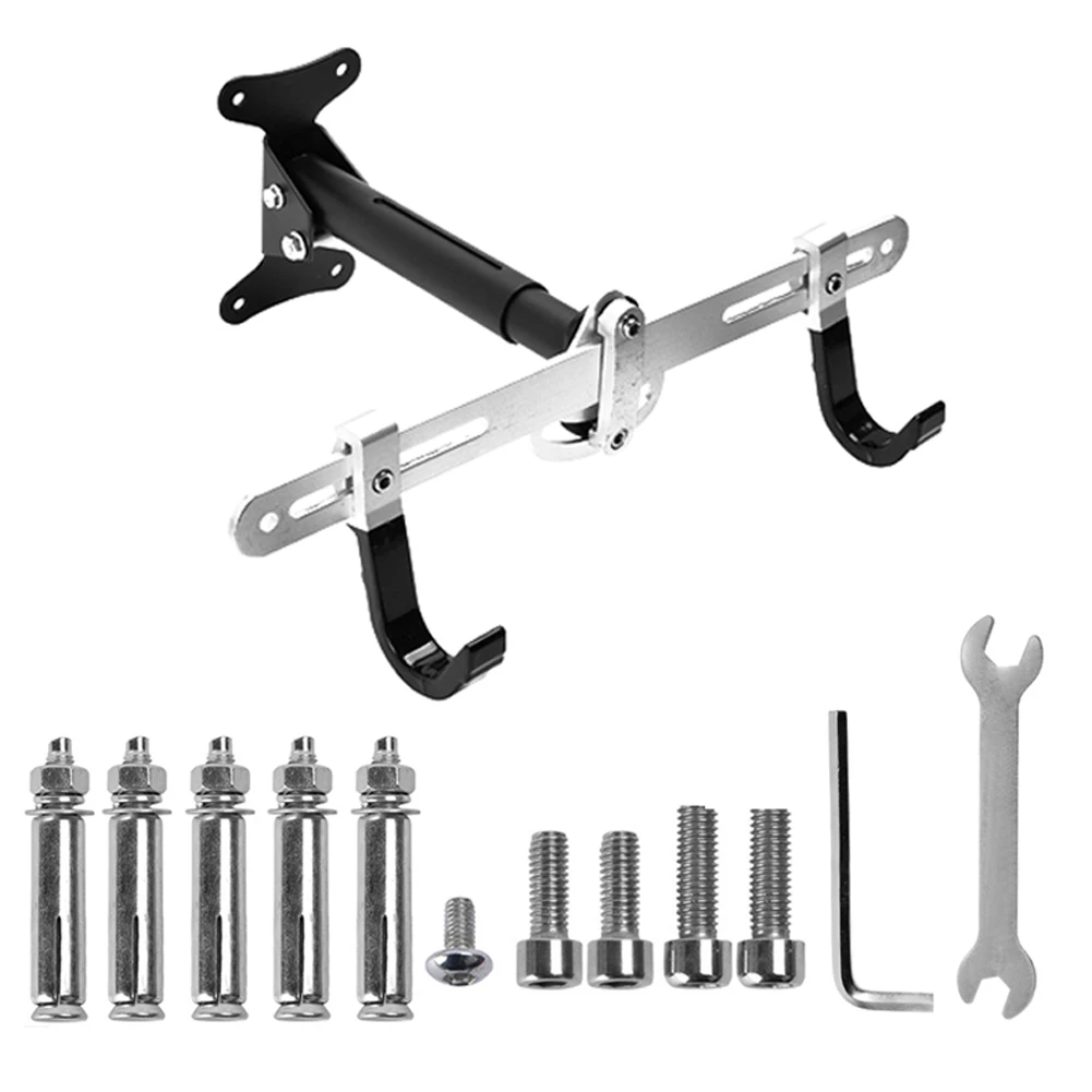

Bike Wall Rack Adjustable Bicycle Wall Hanger Road Mountain Bike Horizontal Storage Rack Holder for Home Garage
