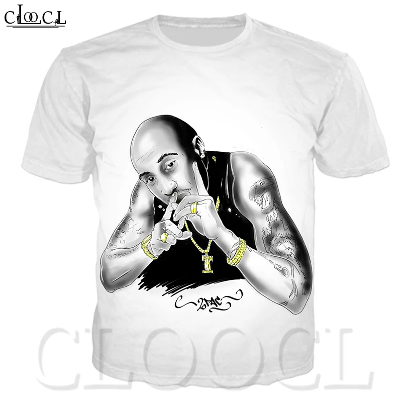 Tupac 3D принт Рэппер мужская футболка Повседневная певица 2pac Женская Amaru Shakur