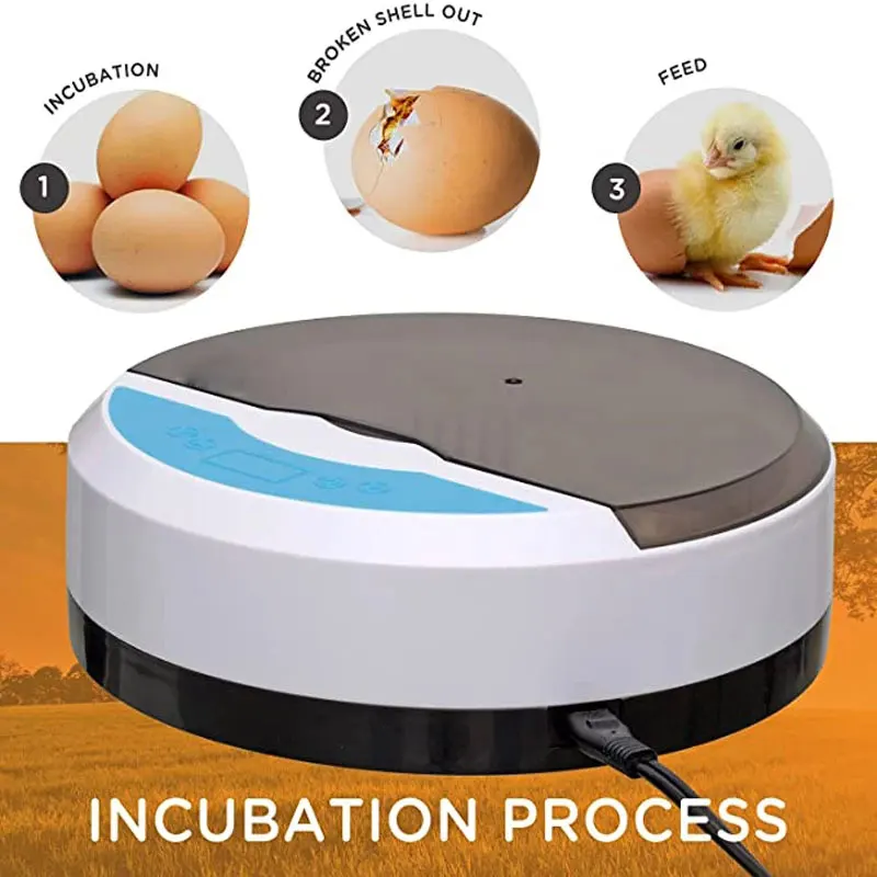 

New Incubator Mini 9 Egg Farm Hatching Machine Digital Temperature Humidity Automatic Control Brooder Poultry Quail with LED