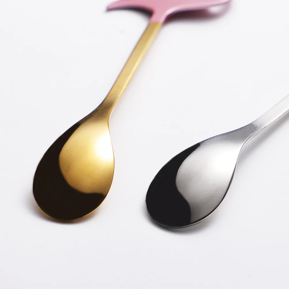 

2Pcs Coffee Spoon Creative Dessert Spoon Practical Stirring Spoon for Home