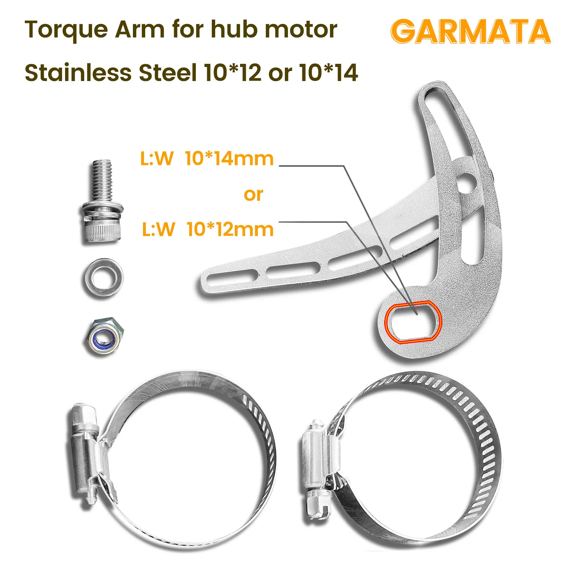 Torque Arm for Electric Bike Hub Motor Stainless Steel 10*12 10*14 Motor Mount Electric Bicycle Part