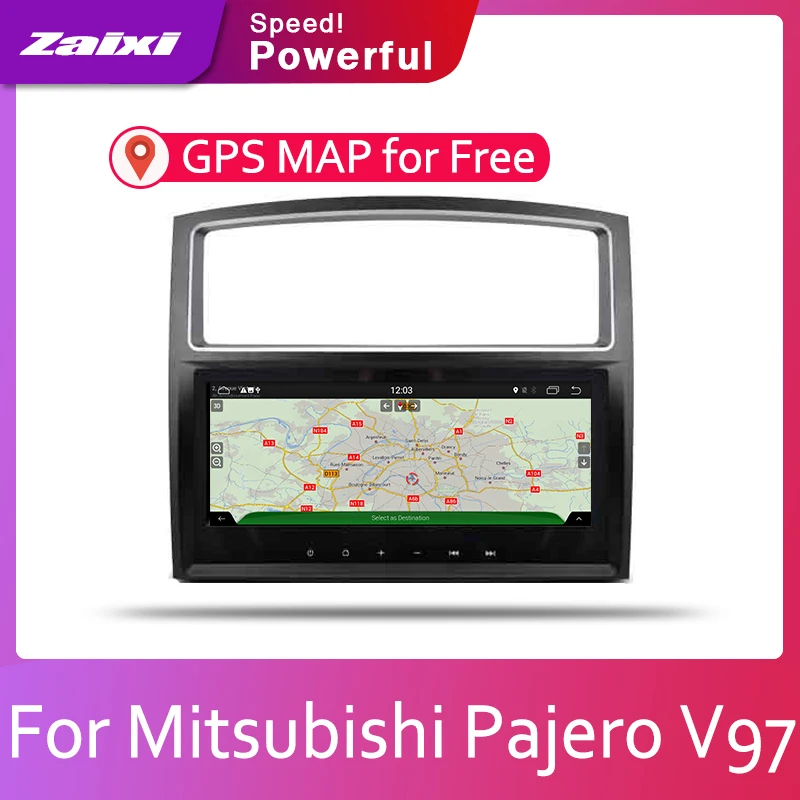 Автомобильный экран системы Android для Mitsubishi Pajero V97 2006 2007 2008 2009 2010 2011 2012 2013 2014 015