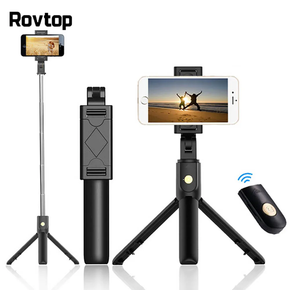 Rovtop Bluetooth селфи-палка штатив с дистанционным управлением монопод для iPhone