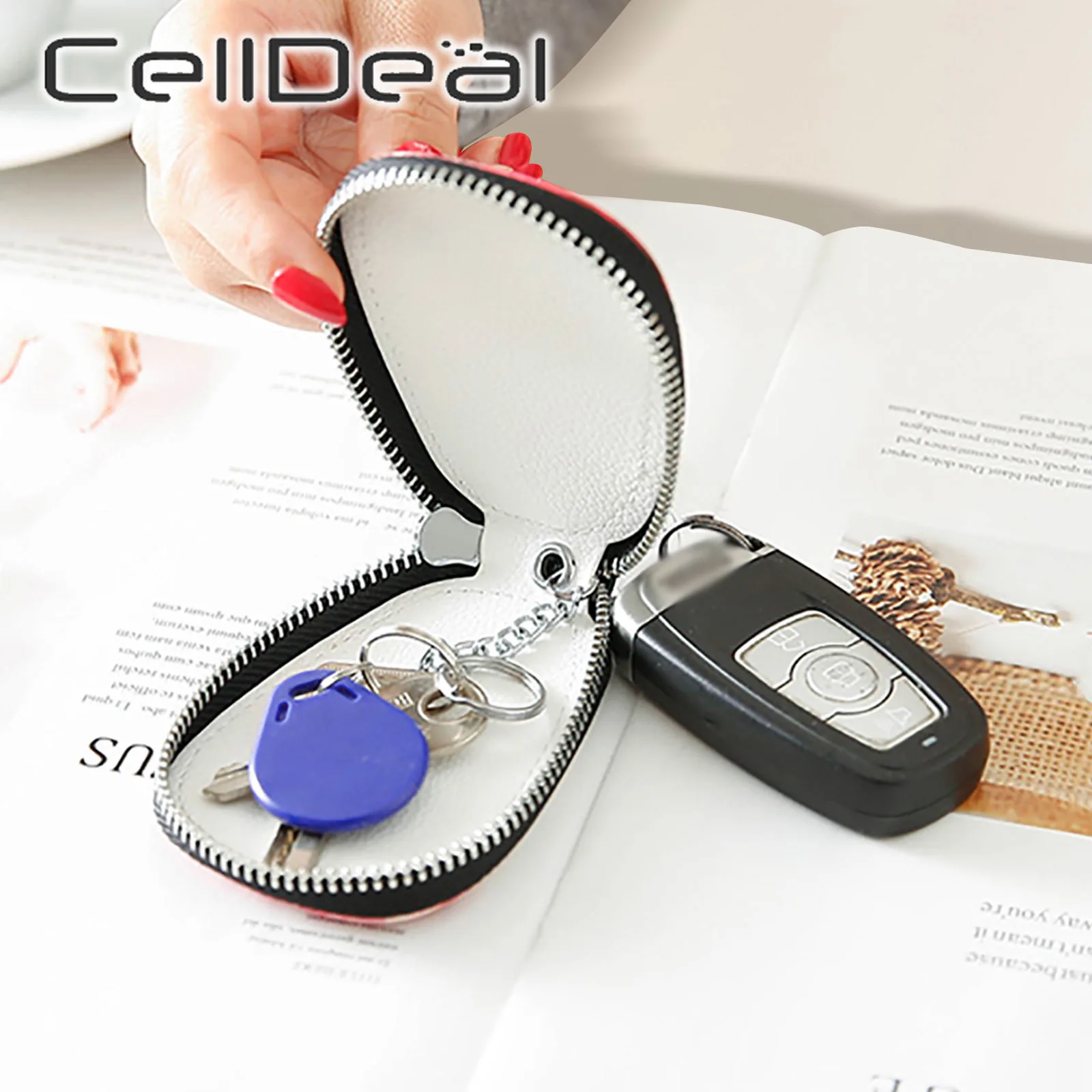 Fashion Painted Design Key Bag for Women Small Leather Wallets Housekeepers Car Holder Case New Keychain Pouch | Багаж и сумки