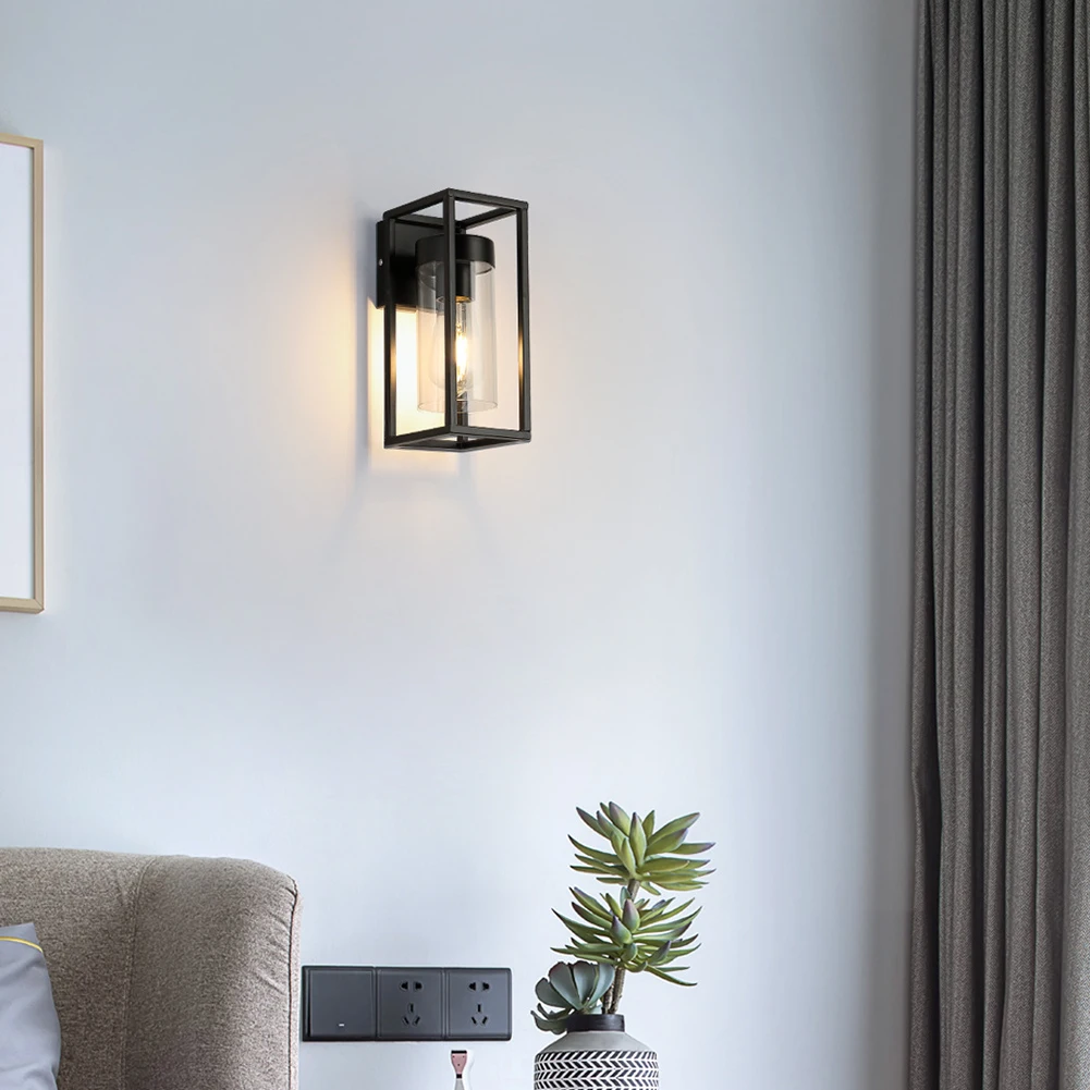 Уличный садовый настенный светильник комнатное освещение в стиле лофт спальни