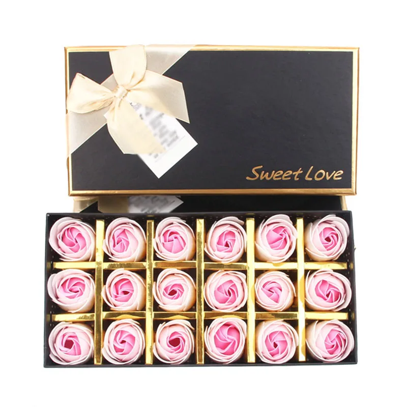 

Romantic Rose Soap Flower with Little Bear Great for Valentine's Day Mother Gifts Wedding SLC88