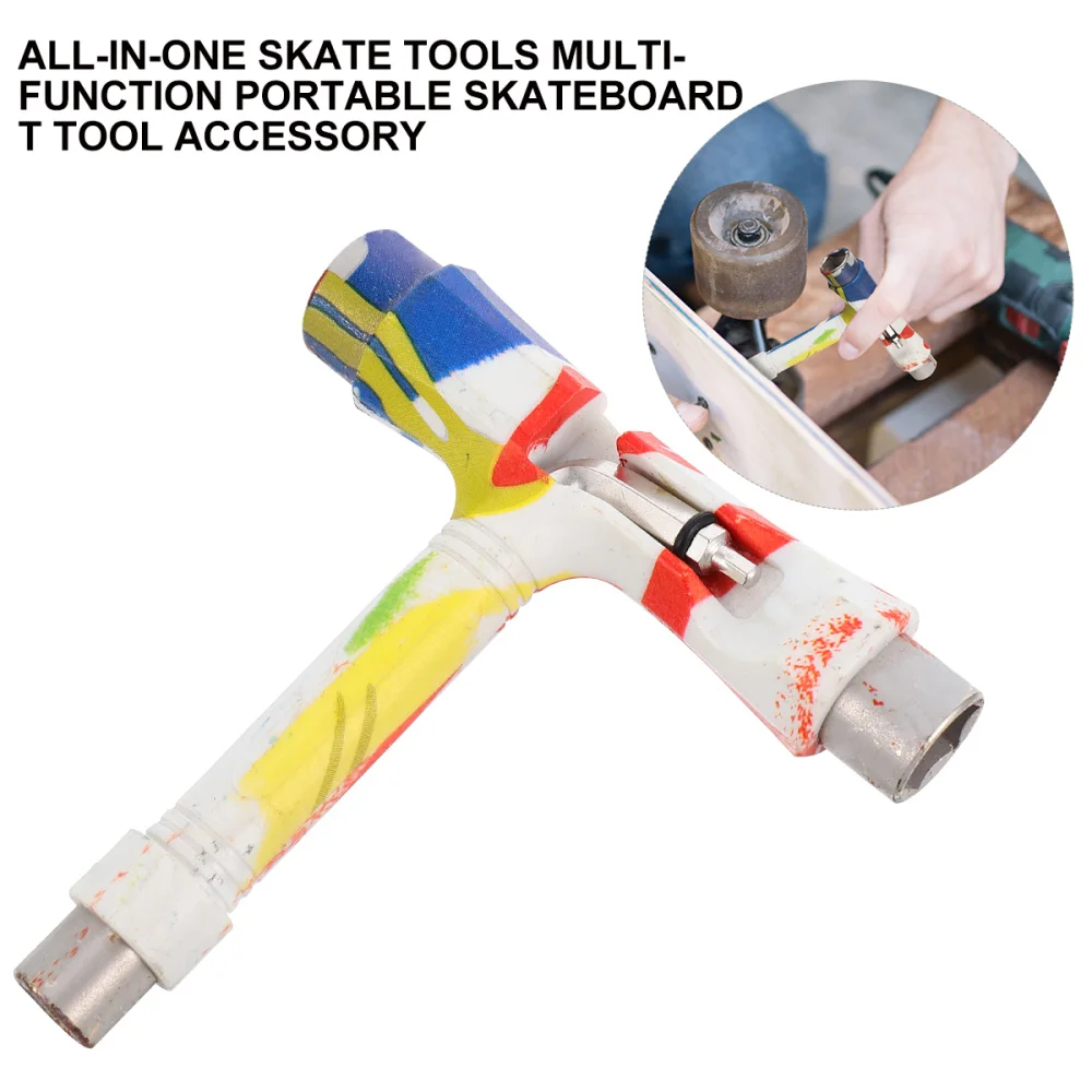 

Skateboard T Tool with T-Type Allen Key and L-Type Phillips Head Wrench