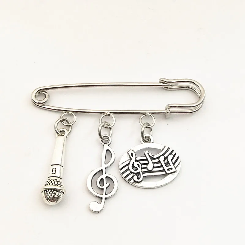 Ювелирные изделия в виде музыкальных нот винтажные броши для музыки булавки