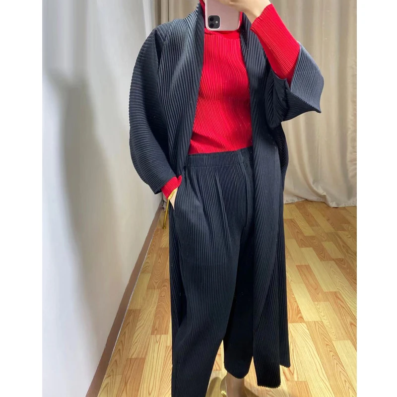 Changpleat весна и осень толстый Женский Тренч miyak плиссированные модные классические