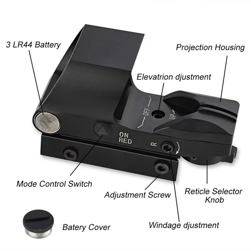 Оптика для охоты Aimsniper HD119 голографический прицел с красной точкой винтовки