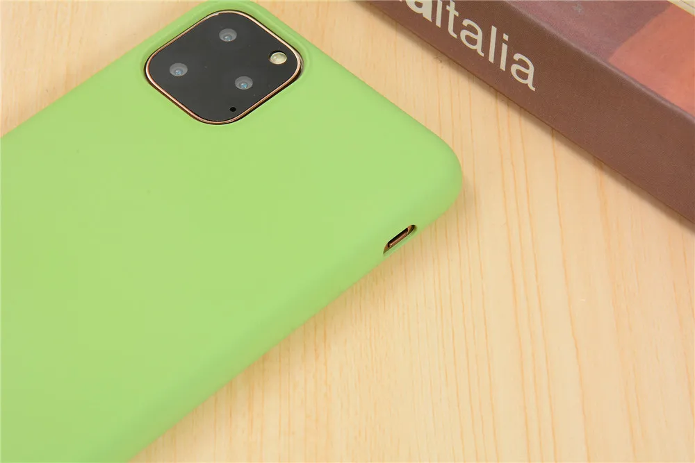 Простой милый мягкий чехол ярких цветов для iphone 11 Pro XR X XS Max SE7 8 Plus модный