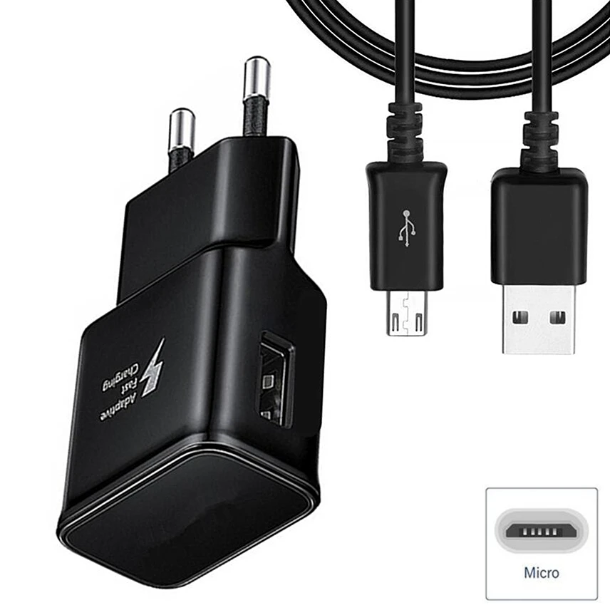 Для Redmi Note 7 7A 6a 4X Адаптивное быстрое зарядное устройство 9V микро USB кабель для