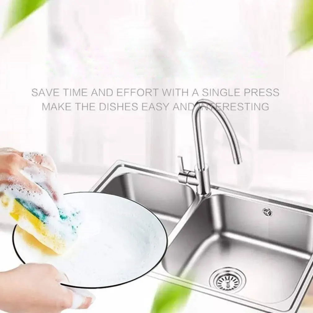 

Kitchen sponge bracket press soap liquid box Soap dispenser Manual kitchen press For Family School Office