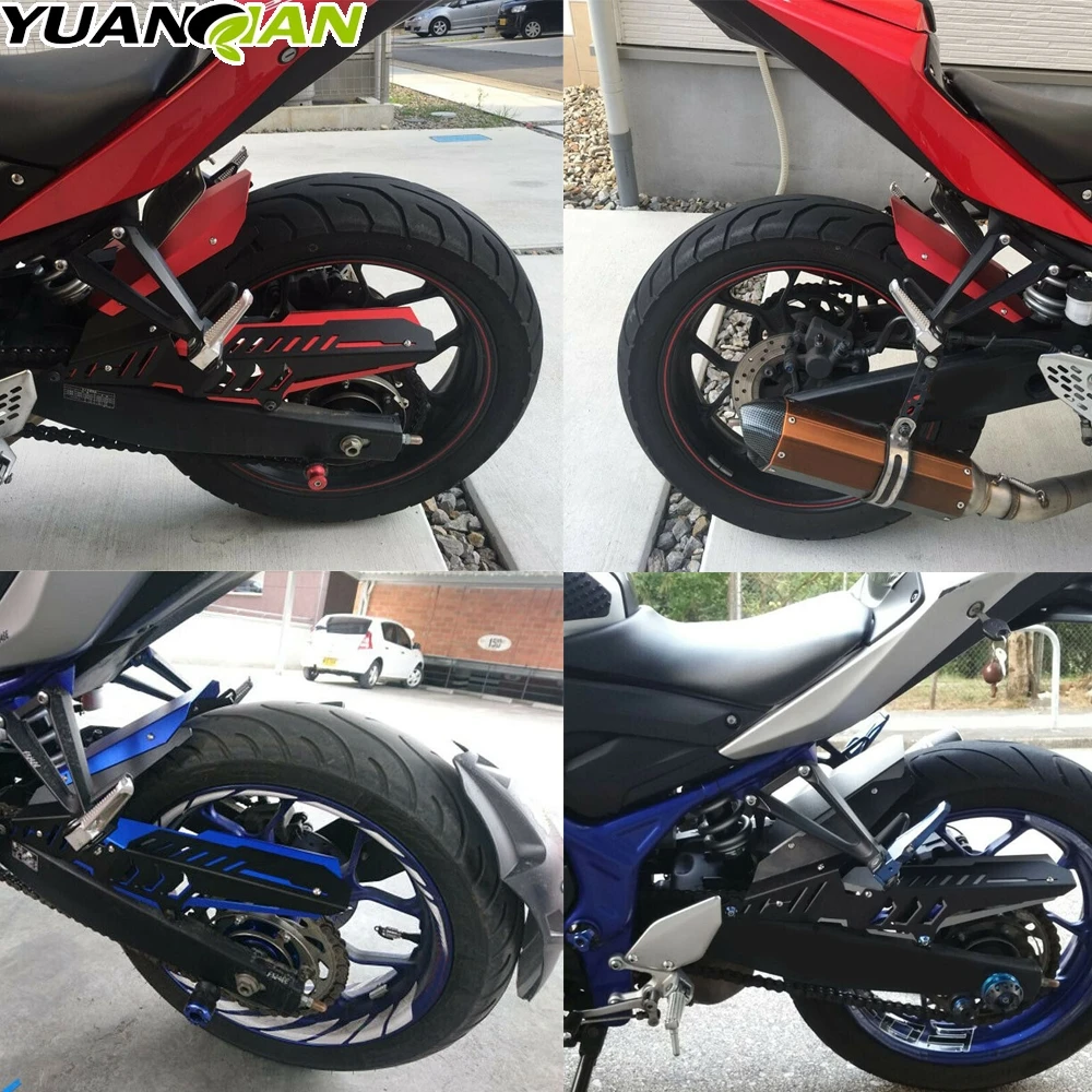 

For YAMAHA YZF R25 YZFR3 YZF-R25 YZF-R3 Motorcycle CNC Rear Fender Mudguard Chain Guard Cover Protector Kit MT-03 MT03 MT 25 03