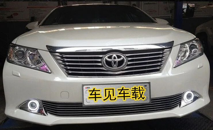 

Eosuns Ccfl Angel Eye Led Daytime Running Light Drl + Fog Light + Projector Lens for Toyota Camry 2011-12